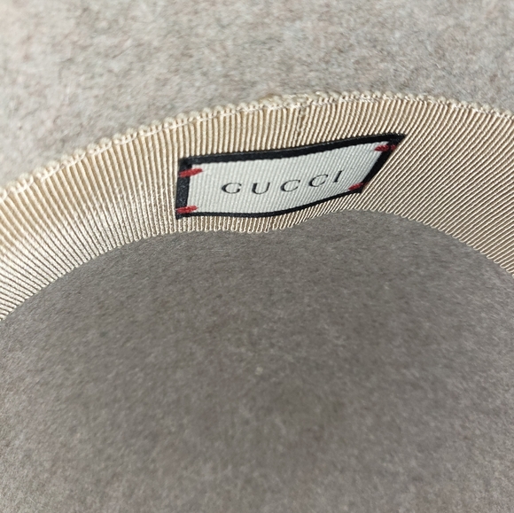 (Sold)Authentic Gucci gray wool Cloche hat - Picture 4 of 5
